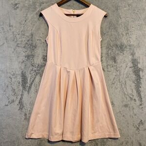 Cynthia Rowley MIDI Dress Sz S Pink Sleeveless Fit&Flare Barbiecore Preppy Event